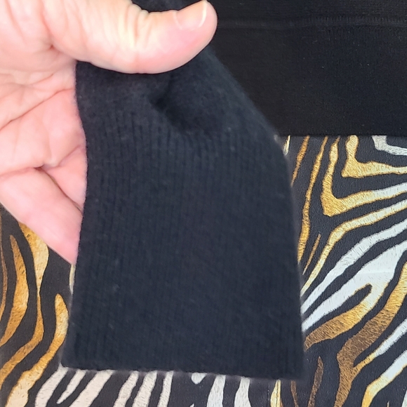 Equipment Femme Shirley M Layered Cashmere/Silk Dress Animal Whimsigoth Mobwife - Picture 9 of 15